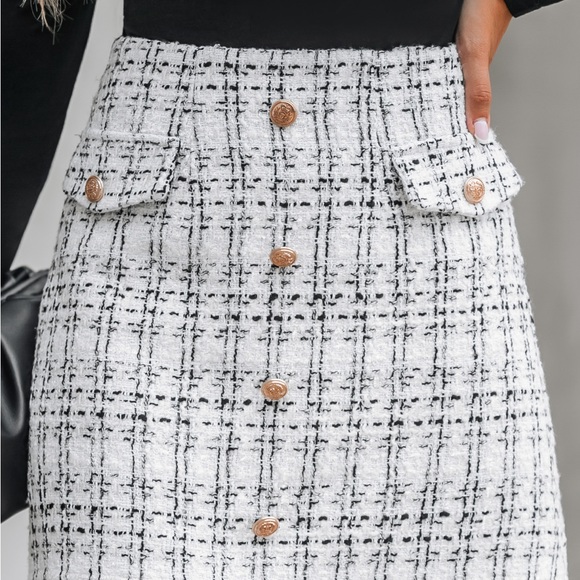 Cupshe black and white skirt size M - Picture 2 of 3